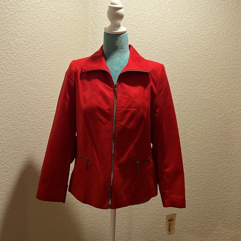 Allison Daley Women’s Petite Suede Jacket
